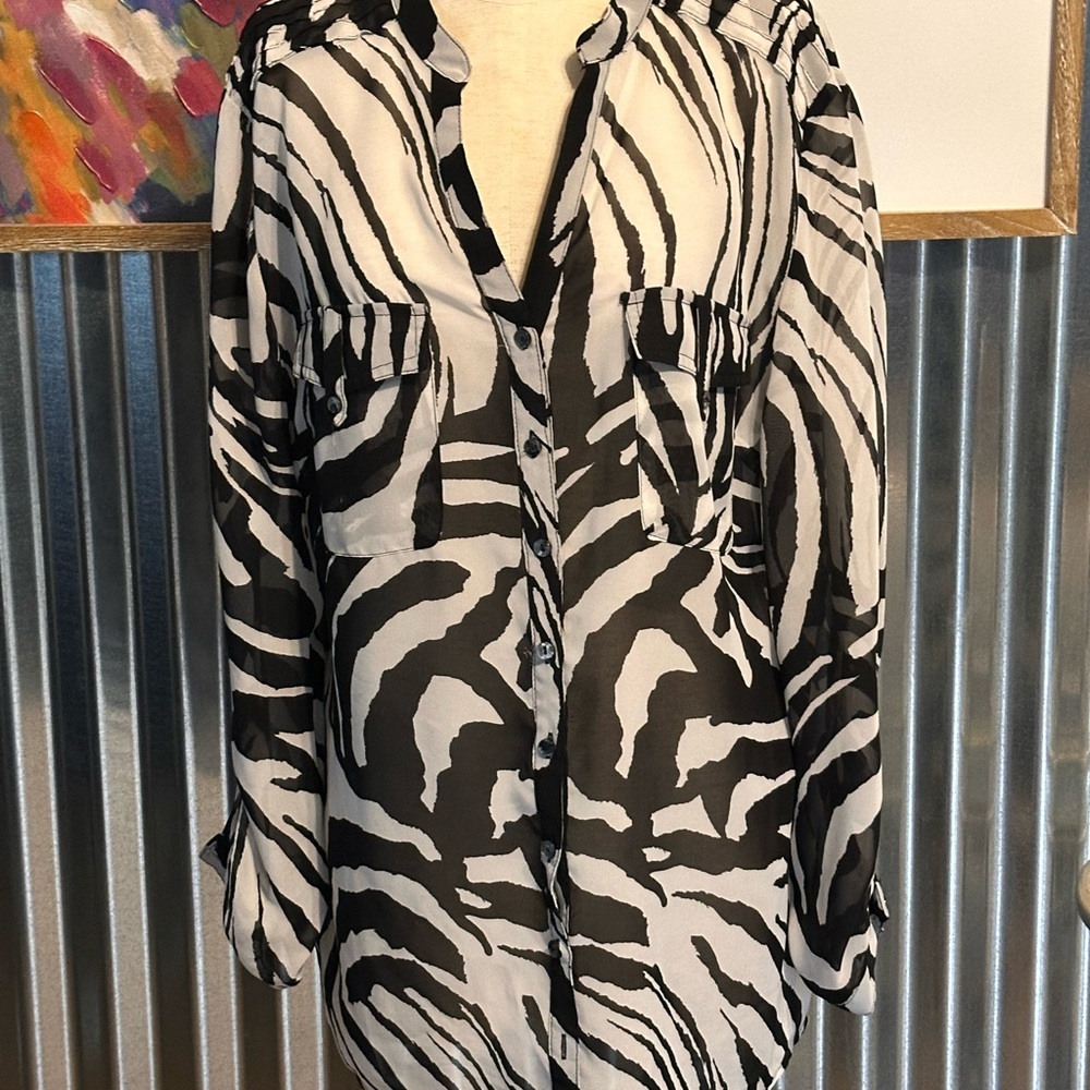 Zebra Print Women's Top